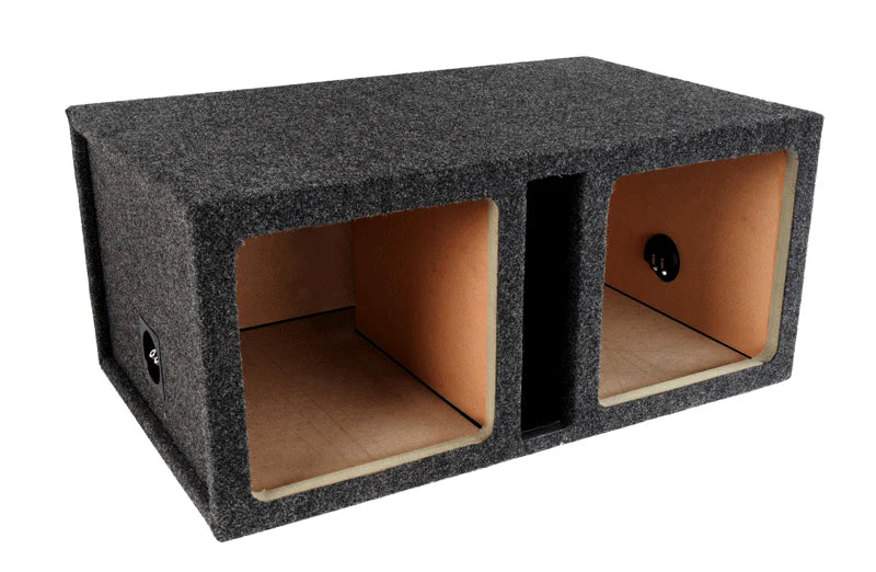 12KDV Black Carpeted Atrend 12" Dual Kicker L7 Subwoofer Ported Box (Unloaded Enclosure)