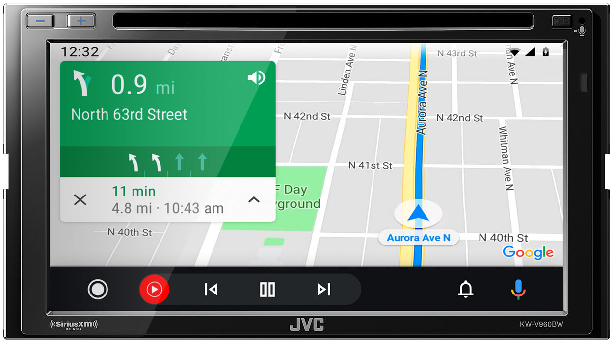 KW-V960BW JVC Hi-Res Digital Multimedia CD/DVD Receiver 6.8” Double-Din Touchscreen Head Unit with Wireless CarPlay and Wireless Android Auto, AM/FM, Bluetooth, USB, iDatalink Maestro, SiriusXM Ready, Car Radio