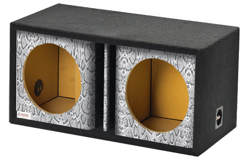 12DVR-Reptile Style Atrend 12" Dual Subwoofer Ported Box (Unloaded Enclosure)
