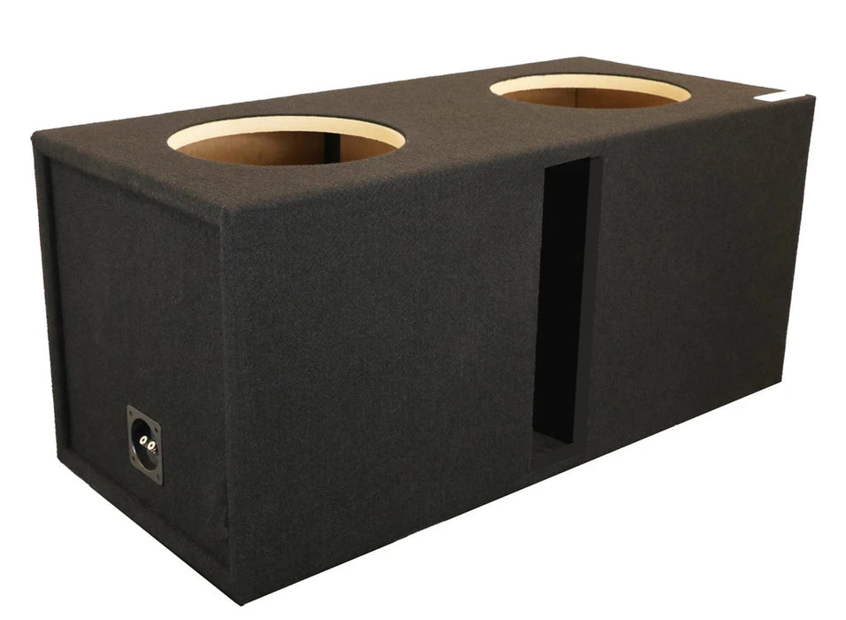 15SDDV Black Carpeted Atrend 15" Dual Subwoofer Ported Box For Sundown LCS, EV, DS, And SA Subwoofers (Unloaded Enclosure)