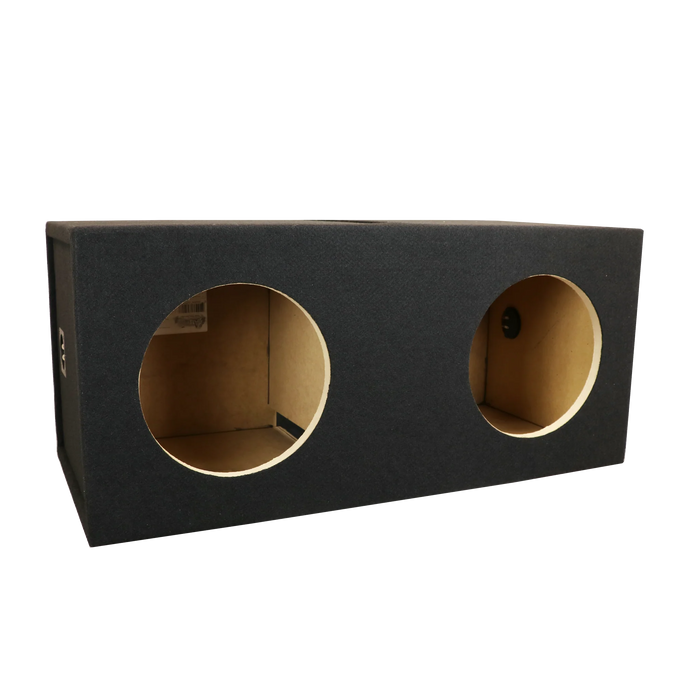 12SDDV Black Carpeted Atrend 12" Dual Subwoofer Ported Box For Sundown M, E, SD, SA & U Series Subwoofers (Unloaded Enclosure)