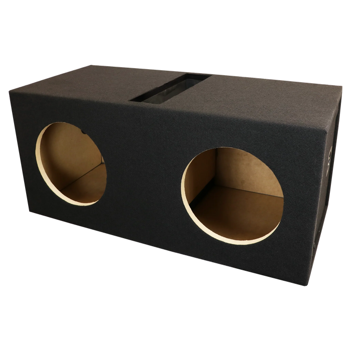 12SDXZDV Black Carpeted Atrend 12" Dual Subwoofer Ported Box For Sundown X And Z Series Subwoofers (Unloaded Enclosure)
