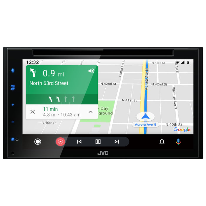 KW-V660BT JVC Digital Multimedia CD/DVD Receiver 6.8” Double-Din Touchscreen Head Unit with CarPlay and Android Auto, AM/FM, Bluetooth, USB Port, SiriusXM Ready, Car Radio