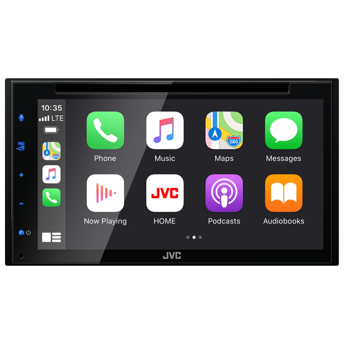 KW-V660BT JVC Digital Multimedia CD/DVD Receiver 6.8” Double-Din Touchscreen Head Unit with CarPlay and Android Auto, AM/FM, Bluetooth, USB Port, SiriusXM Ready, Car Radio