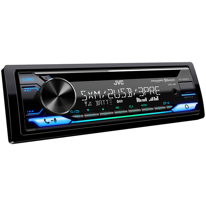 KD-T925BTS JVC Single-Din CD Player Head Unit with Bluetooth, Dual USB, AM/FM Radio, SiriusXM Ready, Amazon Alexa Enabled, 13-Digit LCD Dual-Line Display, Car Radio Stereo Receiver