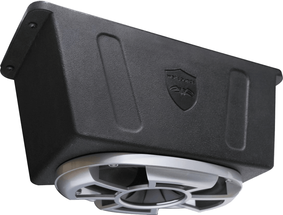 REV 6X9 SM-B Wet Sounds Revolution Series 6x9" HLCD with Surface Mountable Roto-Mold Enclosure + Grill Black 150W RMS 4 Ohm (Pair)