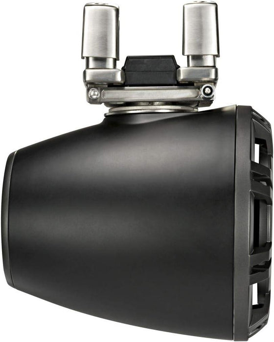 44KMTC94 KICKER KMTC9 9" Charcoal Marine Wakeboard Tower Speakers System Horn Loaded Compression Driver LED Lighted 4 Ohm (Pair) - Pro Audio Center
