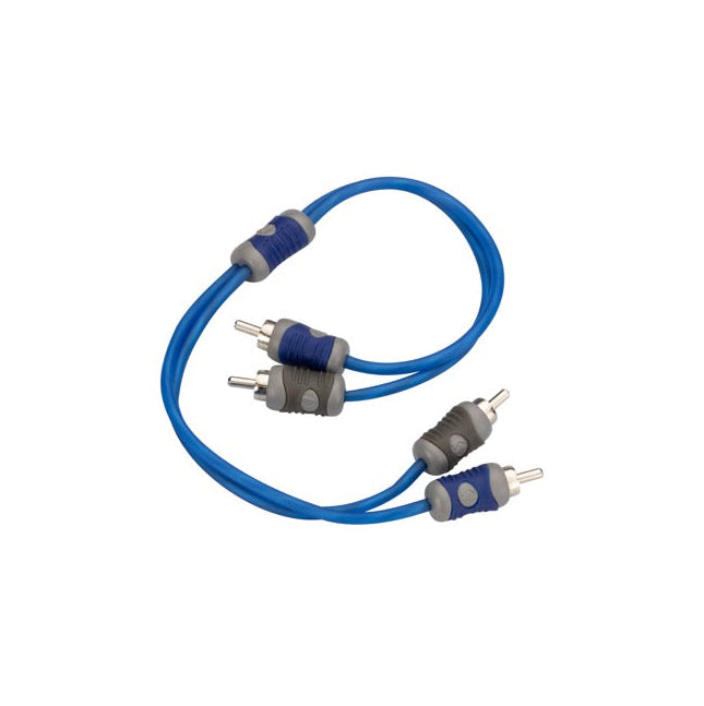 46KI203 KICKER K-Series 2-Channel RCA Interconnects, 0.3 Meter / 12 Inch