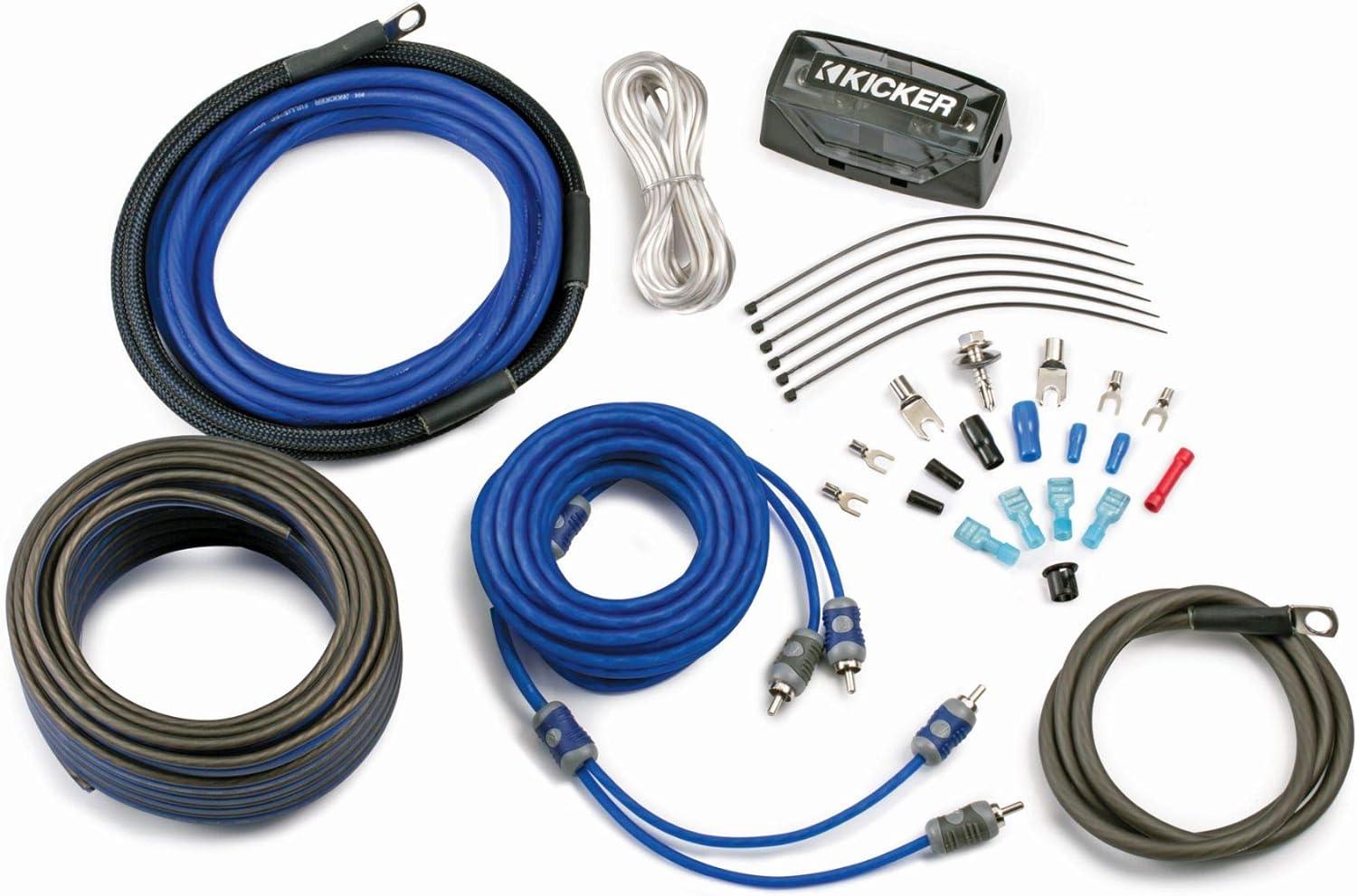 Car Audio 4Gauge Cable Kit Amp Amplifier Install RCA Subwoofer Sub