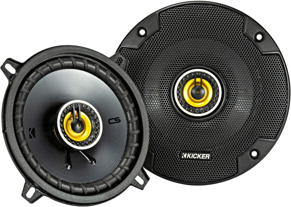 46CSC54 KICKER CS Series 5.25" 5 1/4" Coaxial 2 Way Speakers 75W RMS 225W Peak 4 Ohm Car Audio (Pair) - Pro Audio Center
