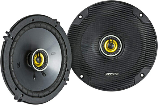 46CSC654 KICKER CS Series 6.5" 6 1/2" Coaxial 2 Way Speakers 100W RMS 300W Peak 4 Ohm Car Audio (Pair) - Pro Audio Center