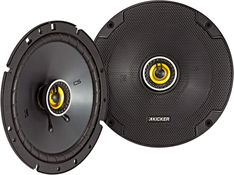 46CSC674 KICKER CS Series 6.75" 6 3/4" Coaxial 2 Way Speakers 100W RMS 300W Peak 4 Ohm Car Audio (Pair) - Pro Audio Center