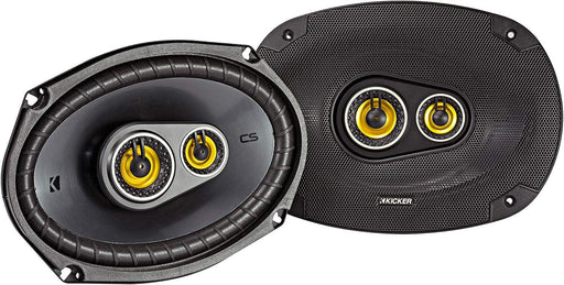 46CSC6934 KICKER CS Series 6x9" Coaxial 3 Way Speakers 150W RMS 450W Peak 4 Ohm Car Audio (Pair) - Pro Audio Center