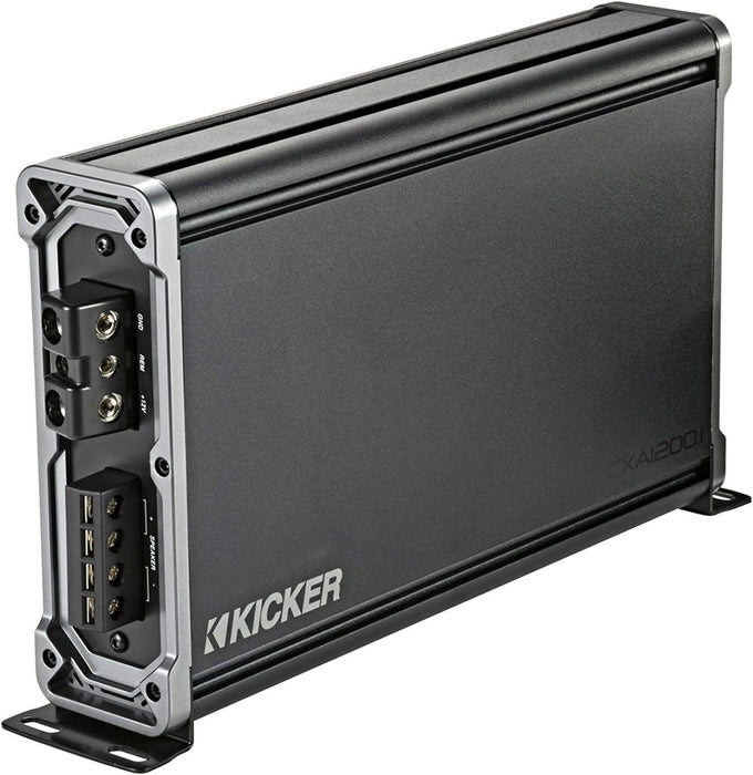 46CXA12001T KICKER CXA1200.1 1200 Watt RMS Mono Class D Car Audio Subwoofer Amplifier 2400W Peak 1 Ohm Stable - Pro Audio Center