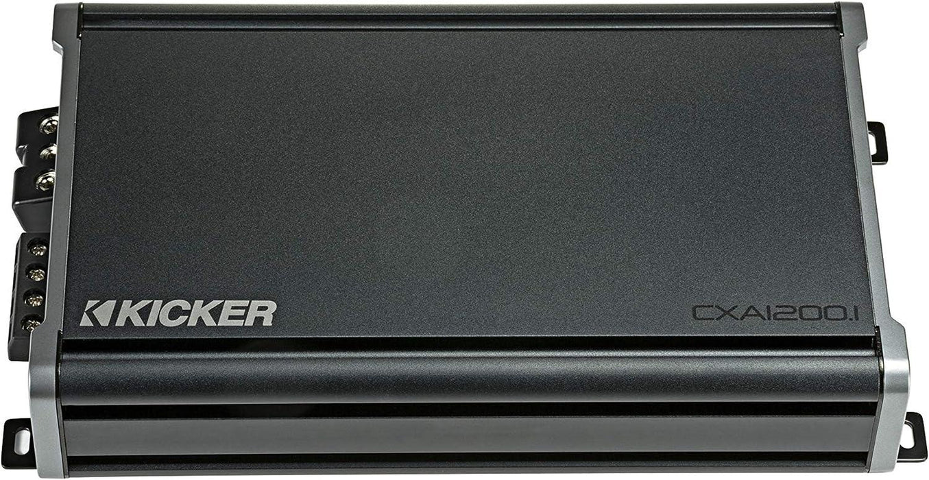 46CXA12001T KICKER CXA1200.1 1200 Watt RMS Mono Class D Car Audio Subwoofer Amplifier 2400W Peak 1 Ohm Stable - Pro Audio Center