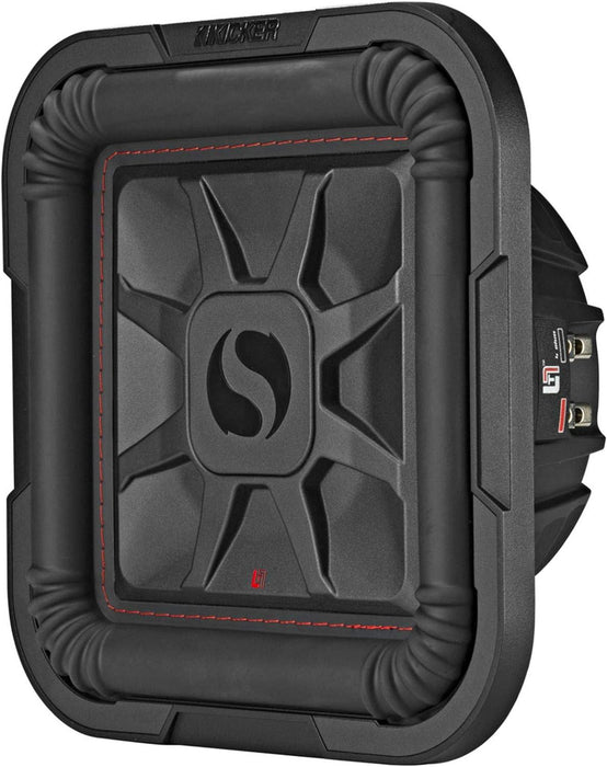 46L7T104 KICKER 10" L7T Thin Solo-Baric Square Subwoofer Sub 500W RMS 4 Ohm DVC - Pro Audio Center