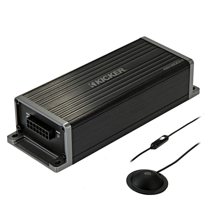 47KEY2004 KICKER KEY200.4 200W RMS 50x4 4-Channel Car Audio Amplifier w/Auto-EQ/Processor (Smart Amp) - Pro Audio Center