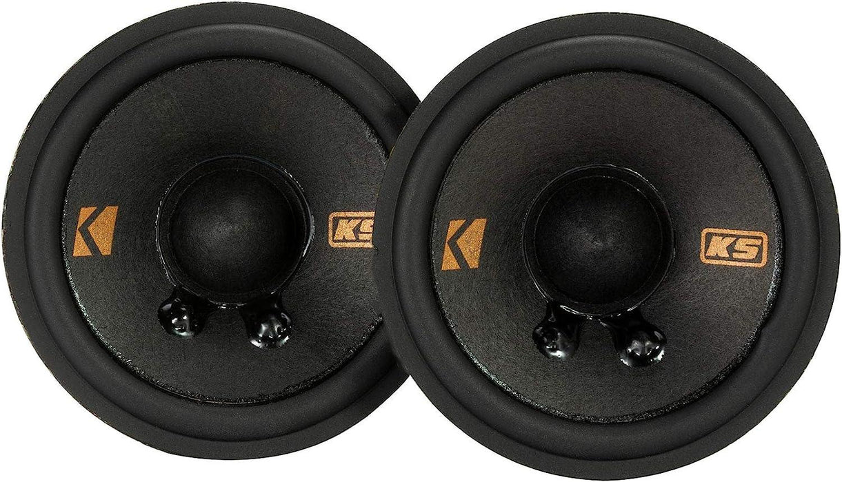 47KSC2704 KICKER KS Series 2.75" Inch Mid Range Mid/Tweeter Speakers 50W RMS 4 Ohm Car Audio (Pair) - Pro Audio Center