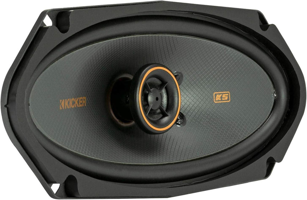 47KSC41004 KICKER KS Series 4x10 Inch Coaxial 2 Way Speakers 75W RMS 4 Ohm Car Audio (Pair) - Pro Audio Center