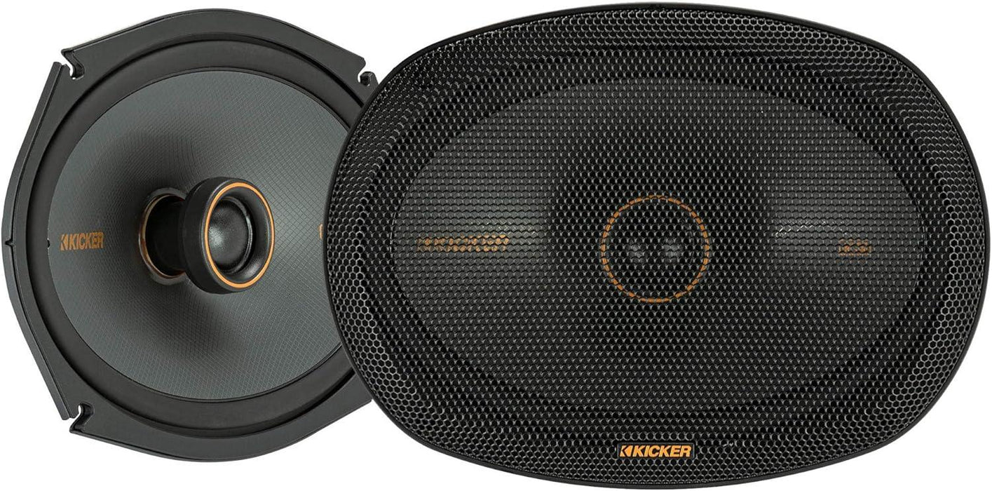 47KSC6904 KICKER KS Series 6x9 Inch Coaxial 2 Way Speakers 150W RMS 4 Ohm Car Audio (Pair) - Pro Audio Center
