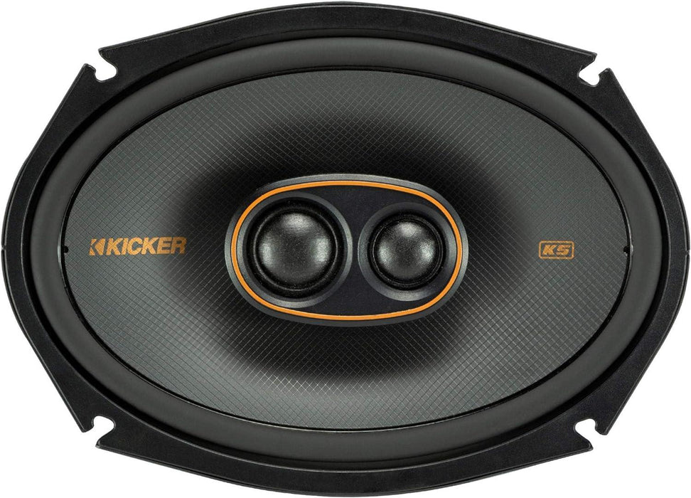 47KSC69304 KICKER KS Series 6x9 Inch Triaxial 3 Way Coaxial Speakers 150W RMS 4 Ohm Car Audio (Pair) - Pro Audio Center