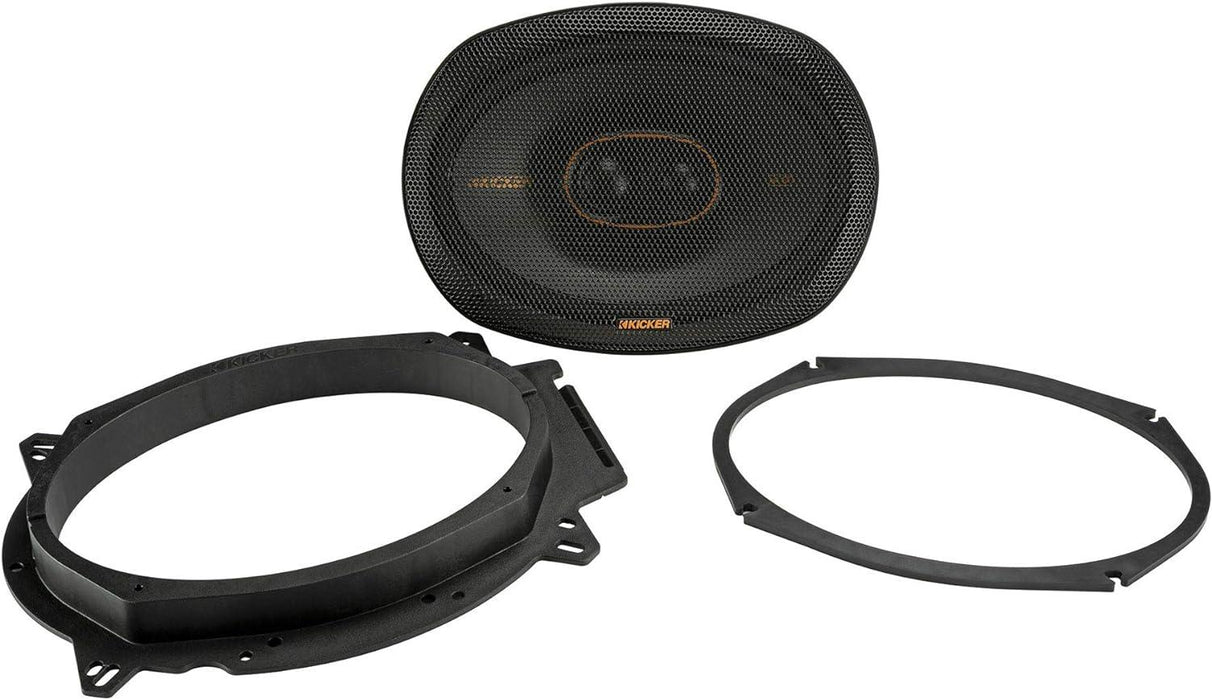 47KSC69304 KICKER KS Series 6x9 Inch Triaxial 3 Way Coaxial Speakers 150W RMS 4 Ohm Car Audio (Pair) - Pro Audio Center