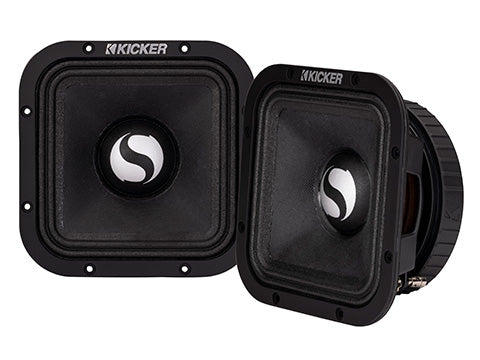 49ST7MR8 KICKER Street Series 7" Square Midrange Driver 250W RMS 500W Peak SPL Competition Grade PA Pro Sound High Output 8 Ohm (Pair)