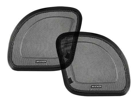 45HDRG KICKER "Shark-Nose" Fairing Speaker Grilles compatible with Harley Davidson Motorcycles
