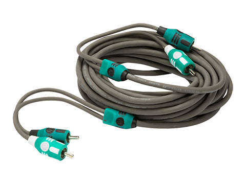 47KMI10 KICKER Marine 2-Channel RCA Interconnects, 10.0 Meter