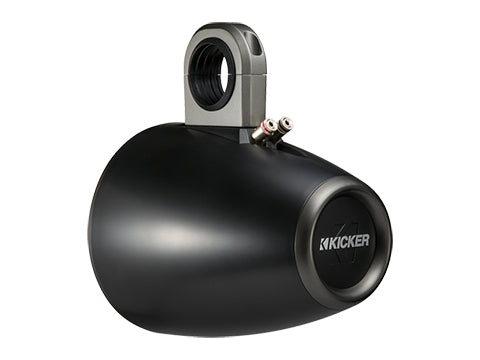 43KMTES8B KICKER 8" Marine Wake Tower/Roll Bar Empty Speaker Enclosures ONLY, Black (Pair) (speakers not included)