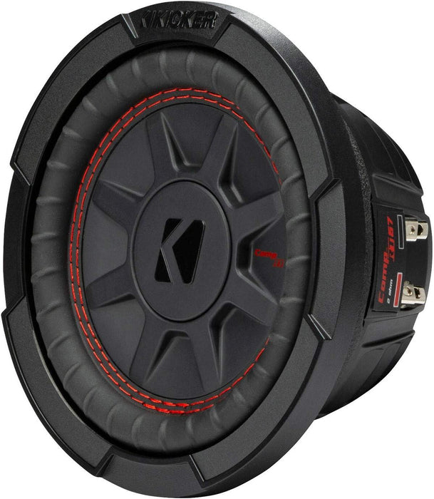 48CWRT674 KICKER 6.75" 6 3/4 inch CompRT Thin Profile Subwoofer Sub 150W RMS 4 Ohm DVC - Pro Audio Center