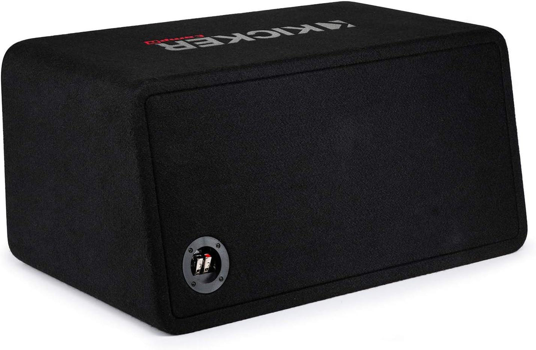 48DCWR102 KICKER 10" CompR Subwoofer Dual Loaded Enclosure Ported 800W RMS 2 Ohm - Pro Audio Center