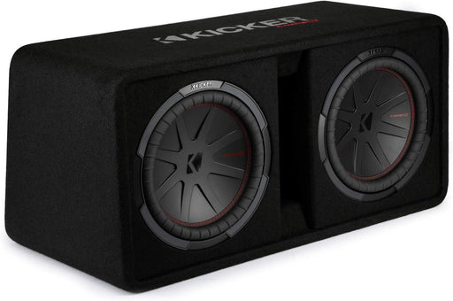 48DCWR122 KICKER 12" CompR Subwoofer Dual Loaded Enclosure Ported 1000W RMS 2 Ohm - Pro Audio Center