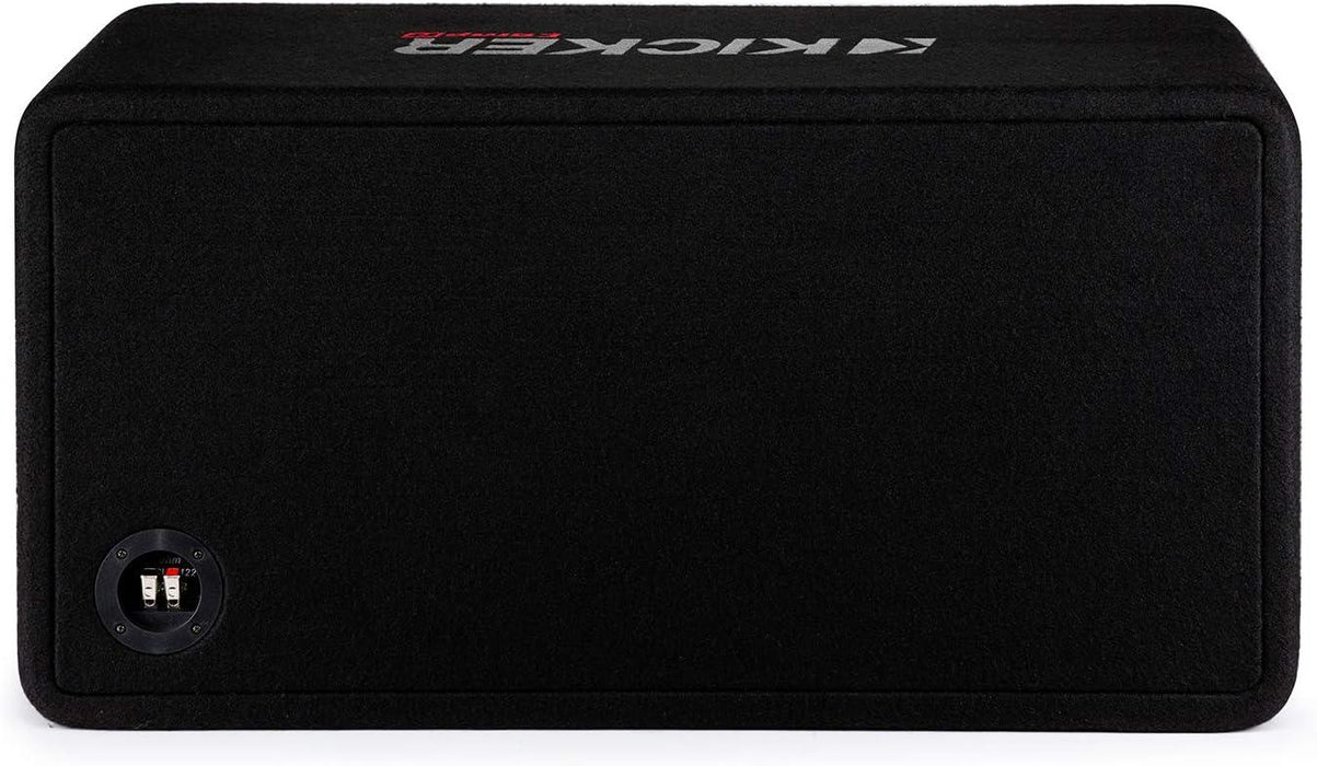 48DCWR122 KICKER 12" CompR Subwoofer Dual Loaded Enclosure Ported 1000W RMS 2 Ohm - Pro Audio Center