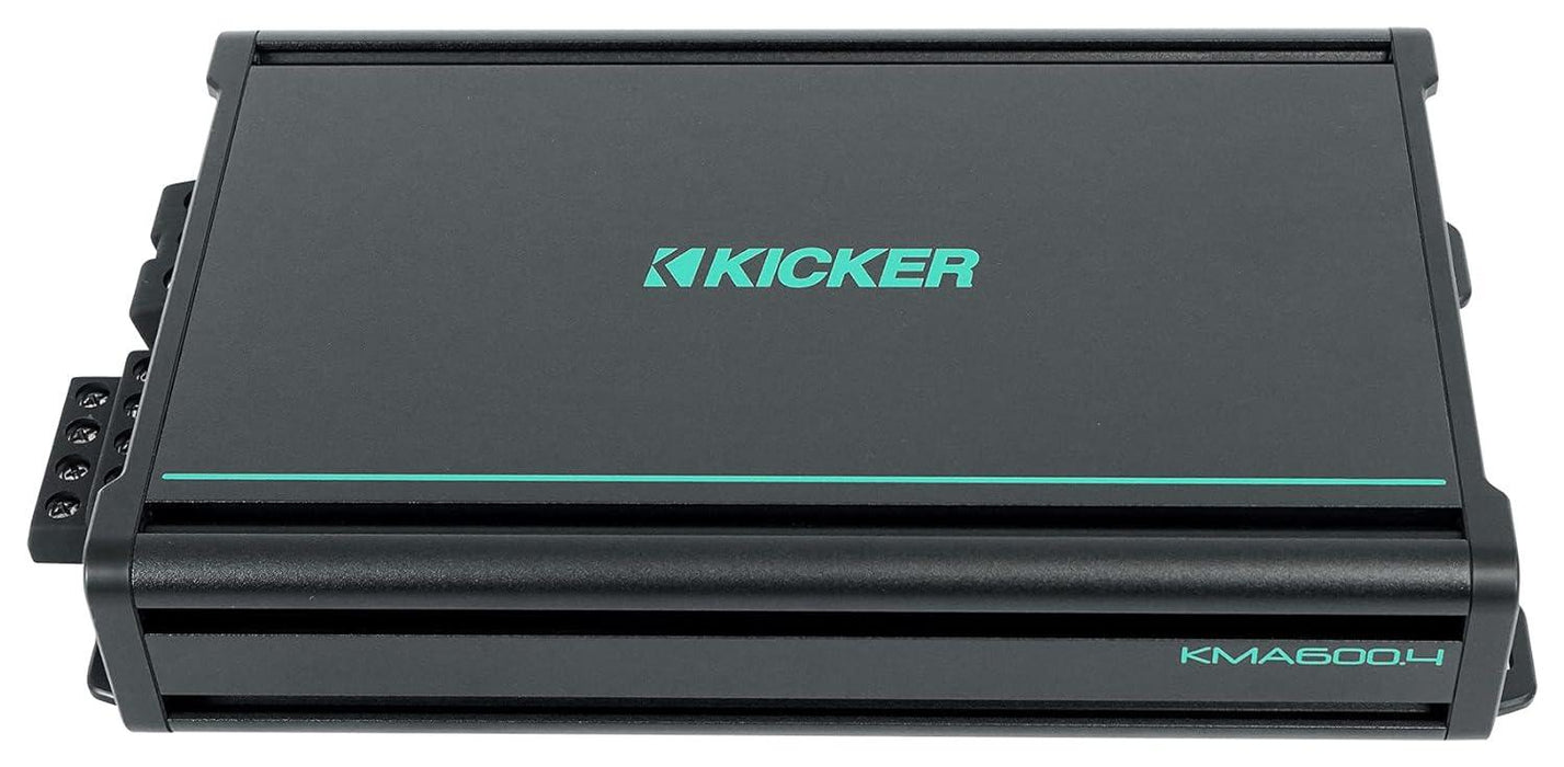 48KMA6004 KICKER KMA600.4 600W RMS 4x150 4-Channel Marine Amplifier - Pro Audio Center