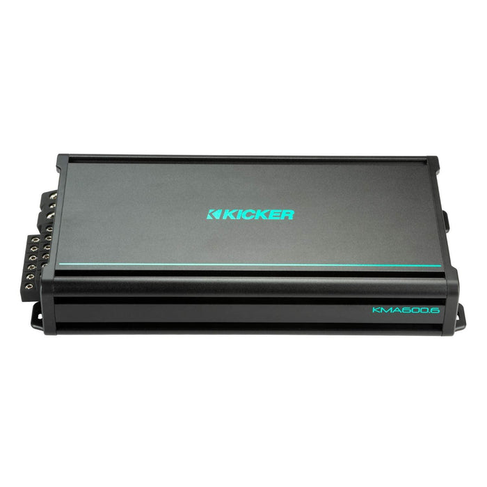 48KMA6006 KICKER KMA600.6 600W RMS 6x100 6-Channel Marine Amplifier - Pro Audio Center