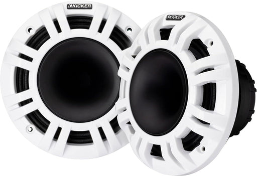 48KMXL654 KICKER KMXL Series 6.5" 6 1/2 Inch Marine Horn Loaded Compression Driver w/LEDs Coaxial Speaker 4-Ohm (Pair) - Pro Audio Center