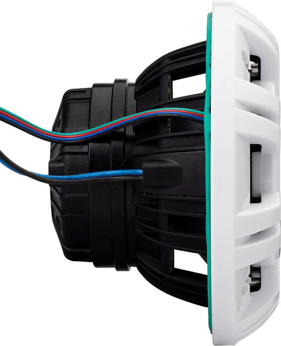 48KMXL654 KICKER KMXL Series 6.5" 6 1/2 Inch Marine Horn Loaded Compression Driver w/LEDs Coaxial Speaker 4-Ohm (Pair) - Pro Audio Center