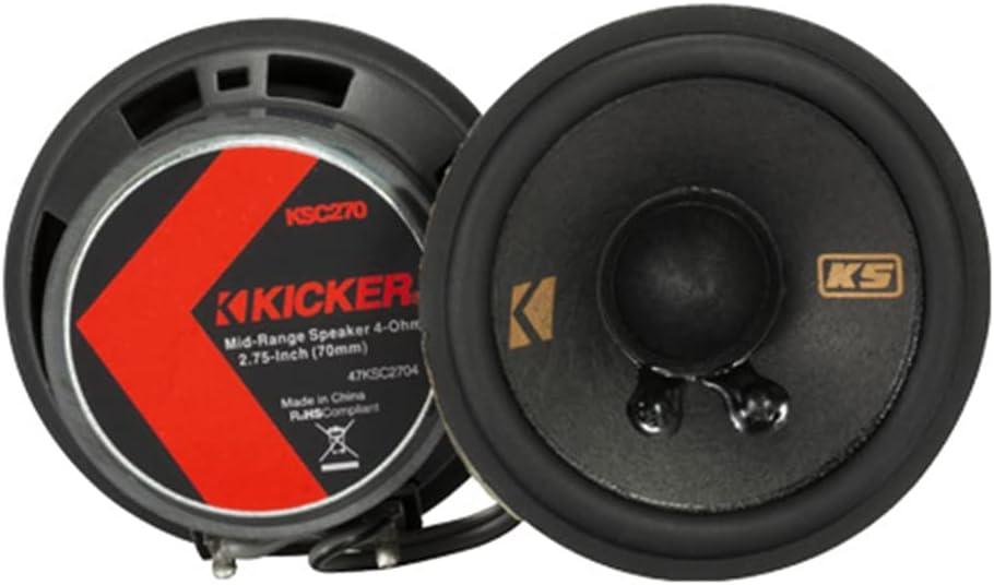 48KSS269 KICKER KS Series 6x9 Inch Component Speakers 2.75" Midrange/Tweeters 100W RMS Car Audio 4 Ohm (Pair) - Pro Audio Center