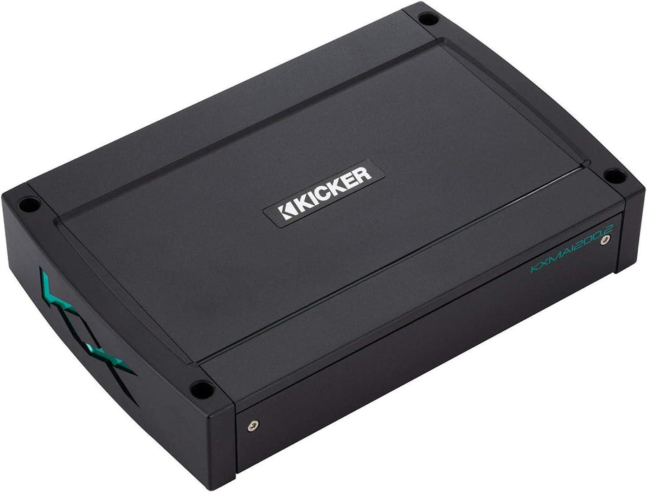 48KXMA12002 KICKER KXMA1200.2 1200W RMS 2x600 2-Channel Full Range Marine Amplifier - Pro Audio Center