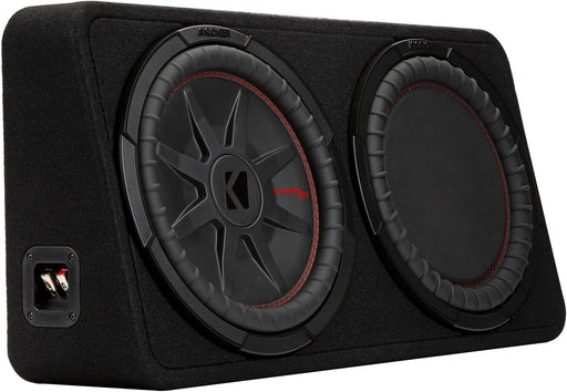 48TCWRT122 KICKER 12" CompRT Subwoofer Single Loaded Enclosure 500W RMS 2 Ohm - Pro Audio Center