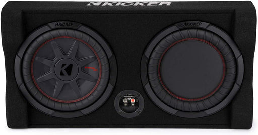 48TRTP102 KICKER 10" CompRT Subwoofer Single Loaded Down Firing Enclosure 400W RMS 2 Ohm - Pro Audio Center