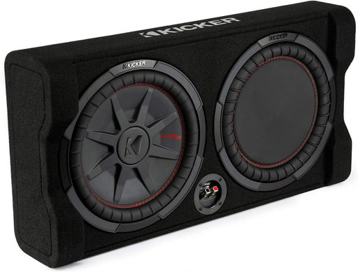 48TRTP122 KICKER 12" CompRT Subwoofer Single Loaded Down Firing Enclosure 500W RMS 2 Ohm - Pro Audio Center