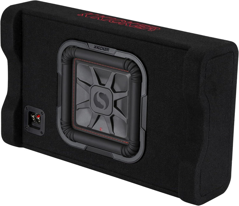 49L7TDF102 KICKER 10" L7T Subwoofer Single Loaded Down Firing Enclosure 500W RMS 2 Ohm - Pro Audio Center