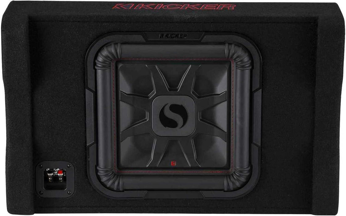 49L7TDF122 KICKER 12" L7T Subwoofer Single Loaded Down Firing Enclosure 600W RMS 2 Ohm - Pro Audio Center