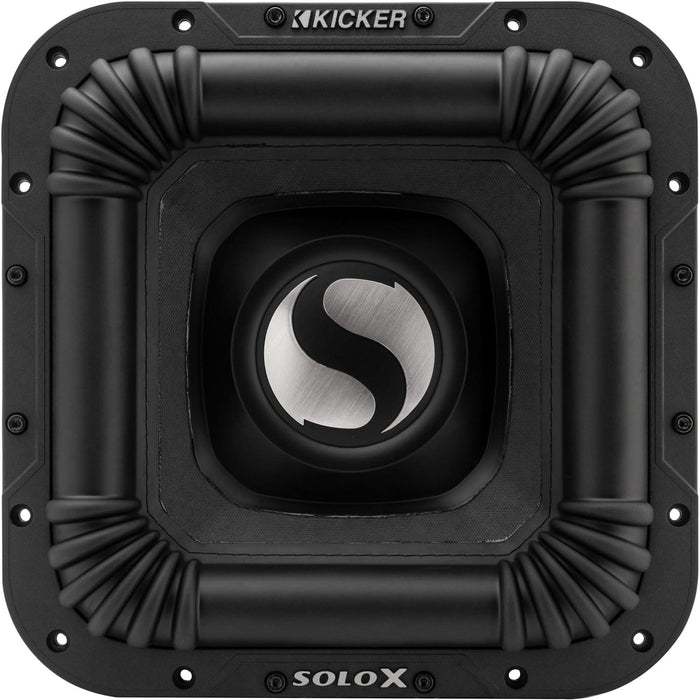 49L7X122 KICKER Solo-X 12" L7X High Excursion SPL Competition Square Subwoofer Sub 2000W RMS 2 Ohm DVC - Pro Audio Center