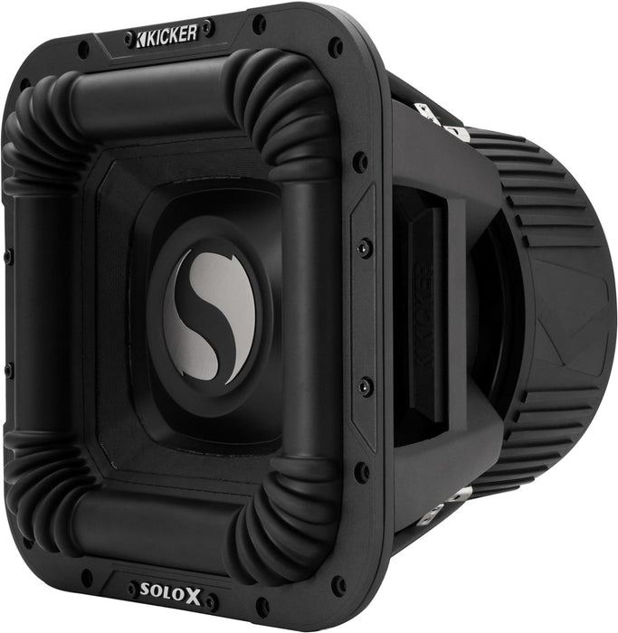 49L7X122 KICKER Solo-X 12" L7X High Excursion SPL Competition Square Subwoofer Sub 2000W RMS 2 Ohm DVC - Pro Audio Center