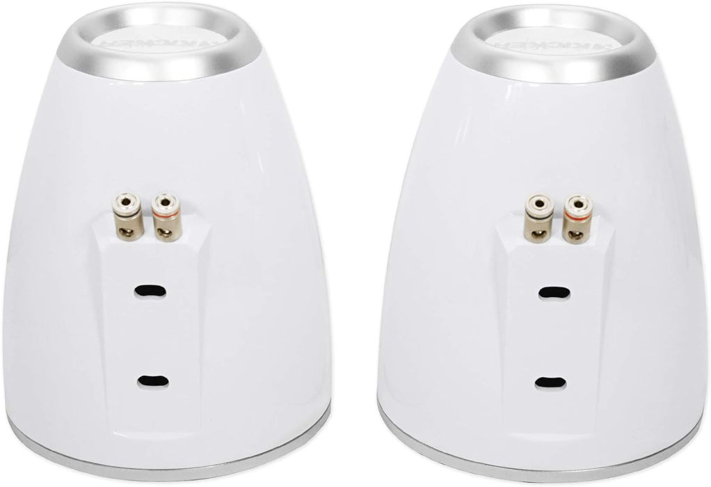 43KMTES8W KICKER 8" Marine Wake Tower/Roll Bar Empty Speaker Enclosures ONLY, White (Pair) (speakers not included)