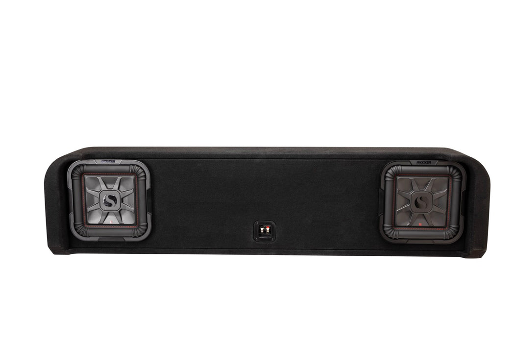 51KFDL7T102 KICKER Ford Truck Specific Dual 10" L7T Loaded Down Firing Enclosure 1000W RMS 2 Ohm