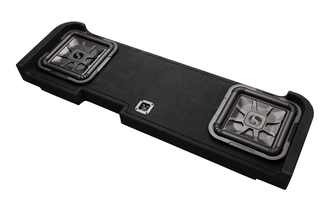 51KGMDL7T122 KICKER Chevy/GMC Truck Specific Dual 12" L7T Loaded Down Firing Enclosure 1200W RMS 2 Ohm